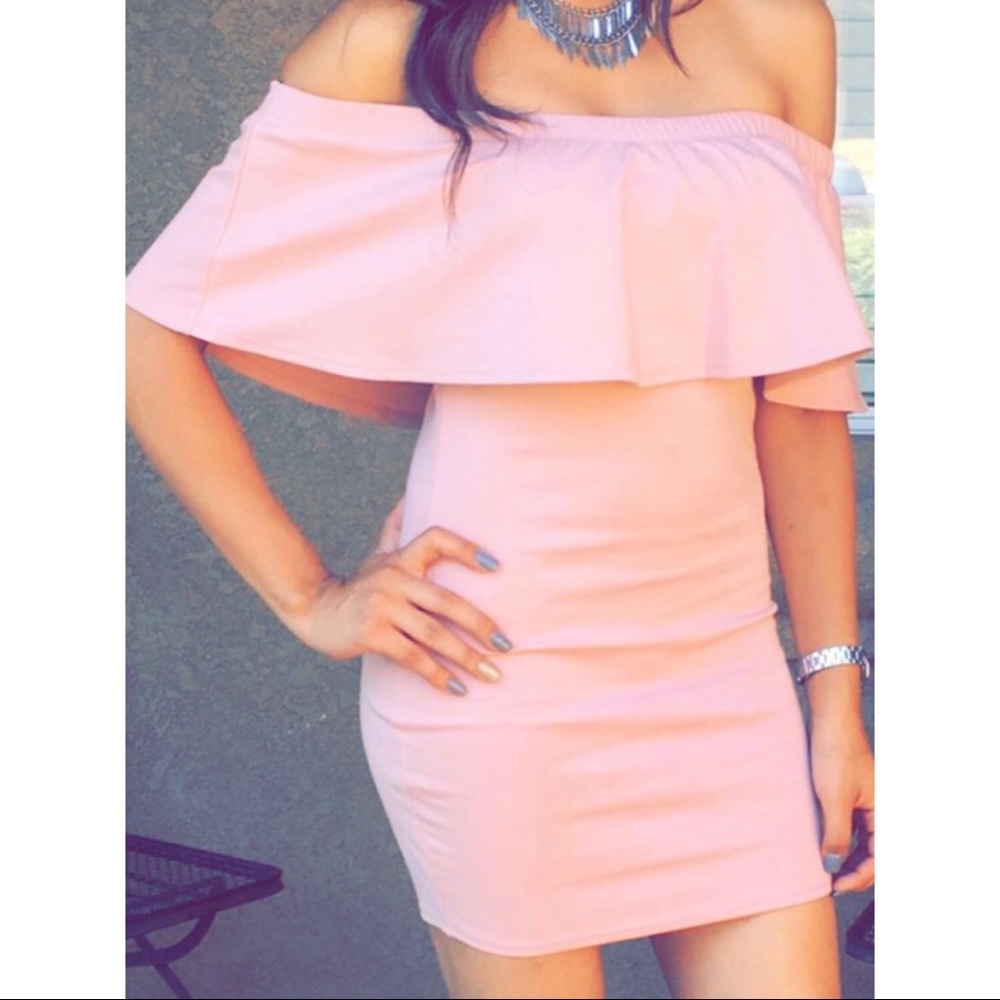 Short off the shoulder dress!